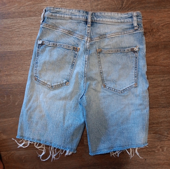 Anthropologie Pilcro Denim Mid-Thigh Shorts Size 27 - Picture 3 of 3
